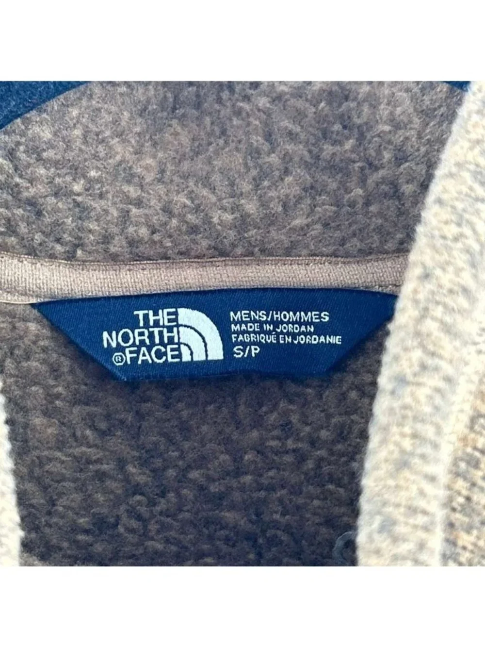 The North Face Gordon Lyons Jacket Men's Small Brown Fleece 1/2 Zip Pullover